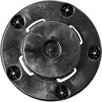 Chariot &agrave; visser Brute, Poly&eacute;thyl&egrave;ne, Noir, Convient aux contenants 20 - 55 US gal. O-Max