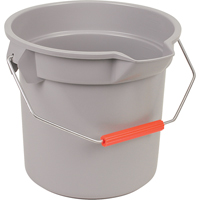 Seau Brute, Capacit&eacute; de 3.5 gal. US (14 pintes), Gris O-Max