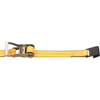 Ratchet Straps, Flat Hook, 2" W x 30' L, 3335 lbs. (1513 kg) Working Load Limit O-Max