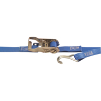 Heavy-Duty Utility Straps, Wire Hook, 1" W x 13' L, 167 lbs. (76 kg) Working Load Limit O-Max