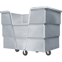 Jumbo Starcart™ Box Truck, Polyethylene, 65" L x 45" W x 54" H, 60 cu. ft. Volume, 1500 lbs. Capacity NG957 | O-Max
