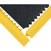 24/Seven&reg; Matting, Rubber, 3' W x 3' L, 5/8" Thick, Black O-Max