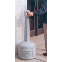 Cendriers Smoker's Cease-Fire, Sur pied, Plastique, Capacit&eacute; 4 gal. US, Hauteur 38-1/2" O-Max