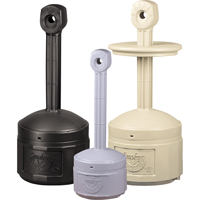 Cendriers Smoker's Cease-Fire, Sur pied, Plastique, Capacit&eacute; 1 gal. US, Hauteur 30" O-Max