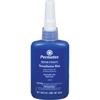 Adh&eacute;sif frein-filet &agrave; adh&eacute;rence amovible, Bleu, Moyen, 50 ml, Bouteille O-Max