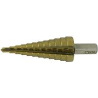 JET-KUT&reg; Super Premium M35 Step Drill, 3/16" - 7/8" , 1/16" Increments, High Speed Steel O-Max