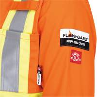 5555 Combinaison de s&eacute;curit&eacute; &agrave; haute visibilit&eacute; ignifuge et anti-arcs &eacute;lectriques, Taille 36, Orange haute visibilit&eacute;, 11 cal/cm² O-Max