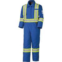 5522A Combinaison de s&eacute;curit&eacute; &agrave; haute visibilit&eacute; ignifuge et anti-arcs &eacute;lectriques, Taille 2T-Grand, Bleu royal, 58 cal/cm² O-Max