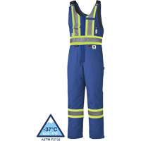 5524A Combinaison de s&eacute;curit&eacute; matelass&eacute;e ignifuge &agrave; haute visibilit&eacute;, 2T-Grand, Bleu royal O-Max
