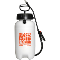 Industrial Acid Staining Sprayers, 2 gal. (7.6 L), Plastic, 12" Wand O-Max