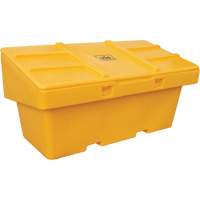Salt Sand Container SOS, With Hasp, 72" x 36" x 36", 36 cu. Ft., Yellow O-Max