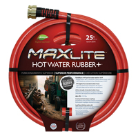 Hot Water Hose, Rubber, 5/8" dia. x 25' L NJ407 | O-Max