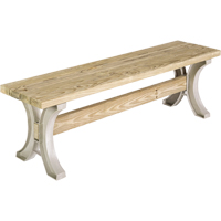 Basics&reg; Picnic Table Bench, Plastic, 96" L x 15" W x 17" H, Sand O-Max