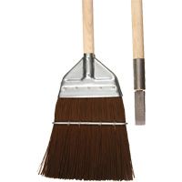 Railway & Track Broom with Chisel, Wood Handle, Polypropylene Bristles, 56" L O-Max