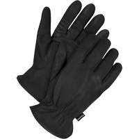 Gants de conducteur doubl&eacute;s classiques, Grand, Paume en Cuir fleur de daim, Thinsulate O-Max