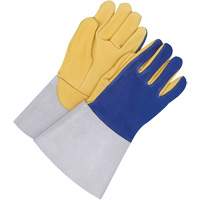 Gants pour soudeur TIG avec poignet de 5,5", Cuir fleur de daim, Taille 10 O-Max