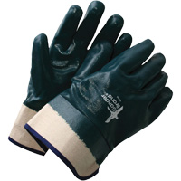 Gants enduits Deny avec poignet de s&eacute;curit&eacute;, Taille unique, R&ecirc;vetement Nitrile, Enveloppe en Coton O-Max