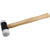 Soft-Face Hammer, 14 oz. Head Weight, Plain Face, Wood Handle, 11-5/8" L NJH813 | O-Max