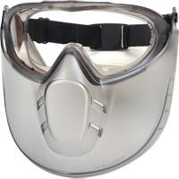 Capstone&reg; Shield Safety Goggles with Removable Faceshield, Clear Lens, Anti-Fog, Direct/Closed Vent O-Max