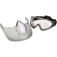 Capstone&reg; Shield Safety Goggles with Removable Faceshield, Clear Lens, Anti-Fog, Direct/Closed Vent O-Max