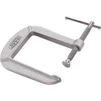 Light-Duty C-Clamp, 3" (76 mm) Capacity, 4-1/2" (114 mm) Throat Depth O-Max