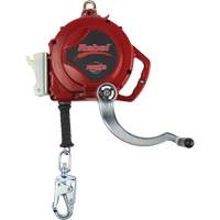 Cordage de s&eacute;curit&eacute; autor&eacute;tractable Rebel, 50', Acier galvanis&eacute;, Pivotant O-Max