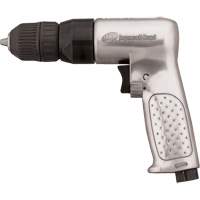 Perceuse pneumatique r&eacute;versible, 4 pi³/min, 1/4" NPTF, 93 dBA, 3/8" mandrin, Sans cl&eacute; O-Max