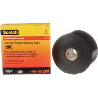 Scotch&reg; Professional Grade Linerless Rubber Splicing Tape, 50.8 mm (2") W x 9 m (30') L, 30 mils, Black O-Max