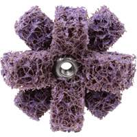 Scotch-Brite Cross Buff, BF-XB, 1-1/2" Dia., Medium Grit, Aluminum Oxide O-Max