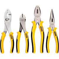 Bi-Material Pliers Set, 4 Pieces O-Max