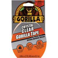 Crystal Clear Tape, 48 mm (1-7/8") x 8.3 m (27'), Clear O-Max