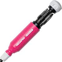 Original Pink 15-in-1 Multi-Bit Screwdriver, 8-37/50" L, Textured Handle O-Max