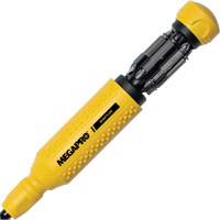 Original SHAFTLOK 15-in-1 Multi-Bit Screwdriver, 8-37/50" L, Textured Handle O-Max