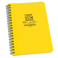 Side-Spiral Notebook, Soft Cover, Yellow, 64 Pages, 4-5/8" W x 7" L O-Max