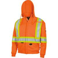 338SF Capuche &agrave; fermeture &eacute;clair ignifug&eacute;e, Hommes, T-Grand, Orange haute visibilit&eacute;, 22 cal/cm² O-Max