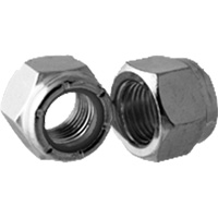 Bague arr&ecirc;toir en nylon mince de s&eacute;rie lourde NTU pour &eacute;crou de blocage, 3/4"-10 dia, Zingu&eacute; O-Max