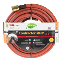 Contractor/FARM Water Hose, PVC, 5/8" dia. x 100' O-Max