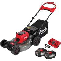 M18 Fuel Self-Propelled Dual Battery Cordless Mower Kit, Self-Propelled Walk-Behind, Battery Powered, 21" Cutting Width O-Max