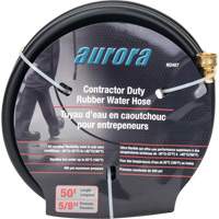 Contractor Duty Rubber Hose, Rubber, 5/8" dia. x 50' O-Max