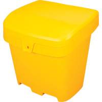 Bacs d'entreposage pour sel & sable, Avec Moraillon, 21" x 27" x 26", 4,24 pi³, Jaune O-Max