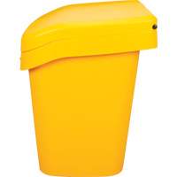 Bacs d'entreposage pour sel & sable, Avec Moraillon, 21" x 27" x 26", 4,24 pi³, Jaune O-Max