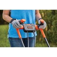 Lawn Mower with Comfort Grip Handle, Push Walk-Behind, Electric, 15" Cutting Width O-Max