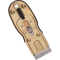 Ergonomic Razor Scrapers, Carbon Steel Blade, 1-1/2" Wide, Rubber Handle O-Max