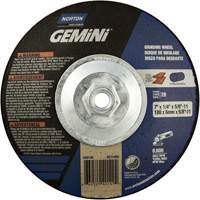 Gemini&reg; Saucer Wheel, 7" x 1/4", 5/8"-11 Arbor, Aluminum Oxide, Type 28 O-Max