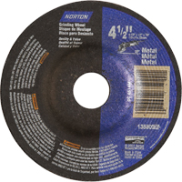 Depressed Centre Metal Grinding Wheels, 4-1/2" x 1/4", 7/8" Arbor, Aluminum Oxide, Type 27 O-Max