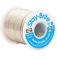 M&eacute;taux d'apport Stay-Brite, Sans plomb, 96 % d'&eacute;tain, 4 % d'argent, &acirc;me Plein, dia. 0,125" O-Max