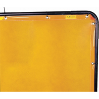Lavashield Curtain, 68.5" x 68.5", High Transparency, Yellow O-Max