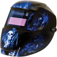 Masque de soudage Carrera ArcOne, 2" lo x 3" la Champ de vision, Teinte 9 - 13, Bleu O-Max