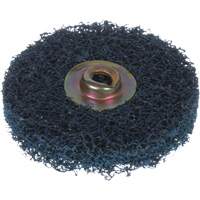 Quick Change Buff and Blend HS Disc, 2" Dia., Medium Grit, Aluminum Oxide O-Max