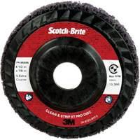 Scotch-Brite Clean and Strip XT Pro Disc XO-DC, 4-1/2" Dia., Extra Coarse Grit, Silicon Carbide O-Max